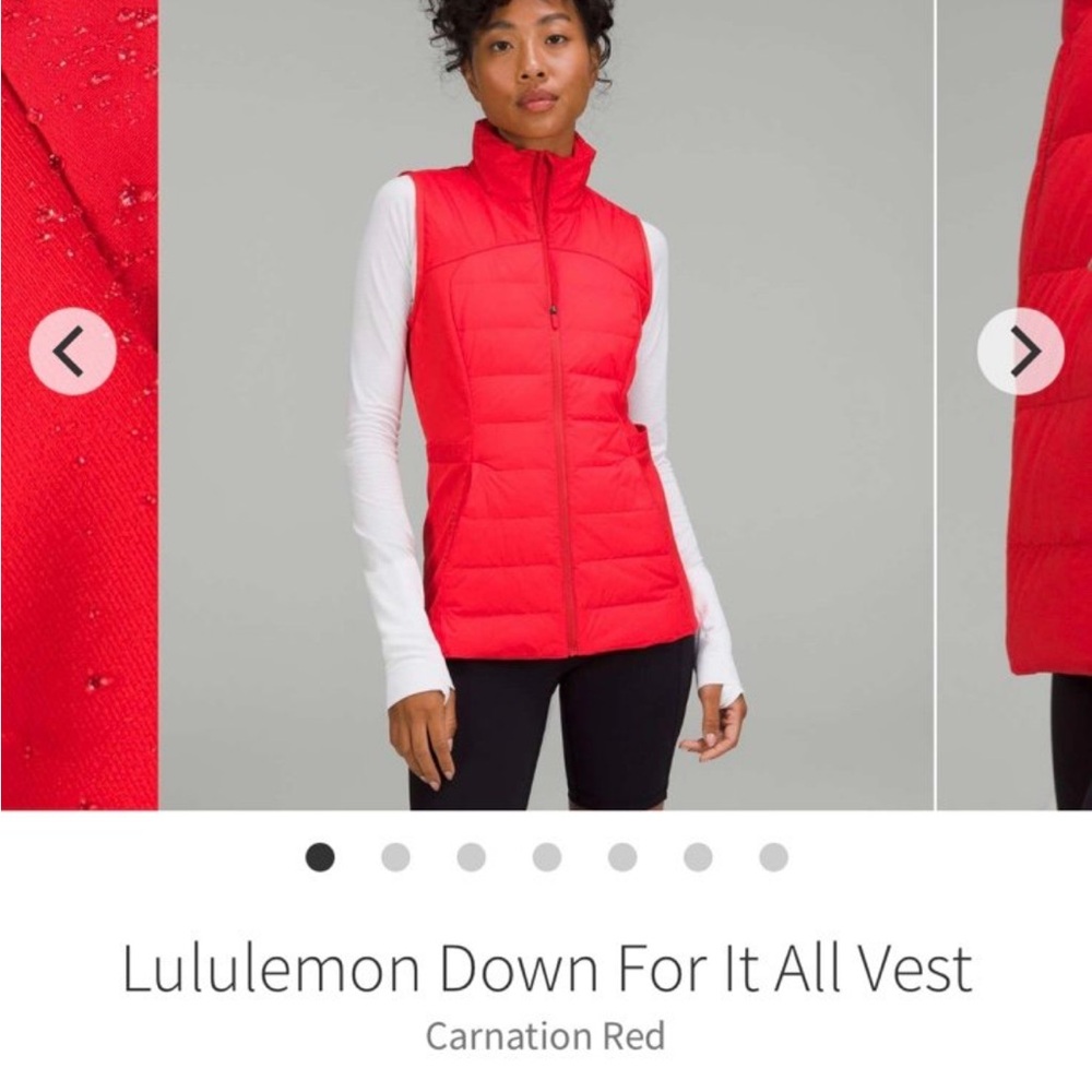 Lululemon down for it vest